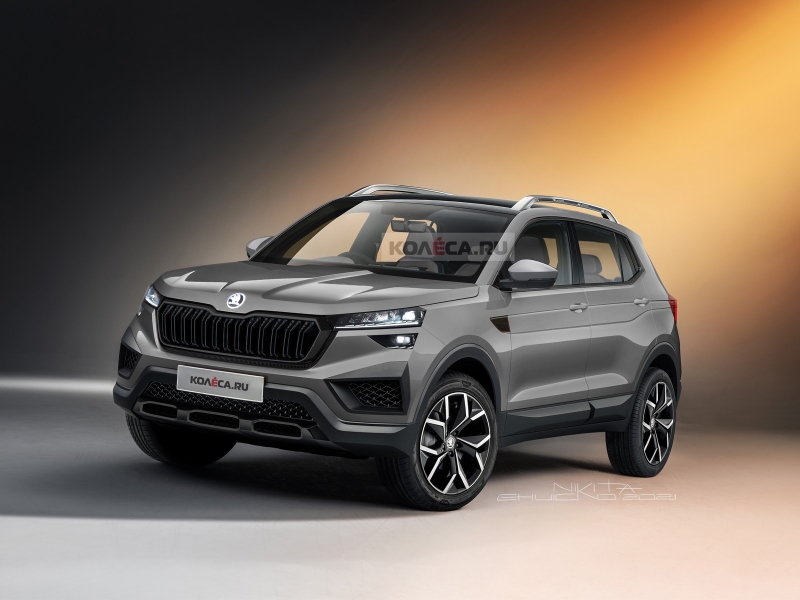 Новый серийный бюджетный кроссовер Skoda Kushaq: первые изображения