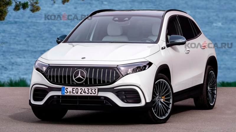 «Заряженный» электрокроссовер Mercedes-AMG EQA: первое изображение