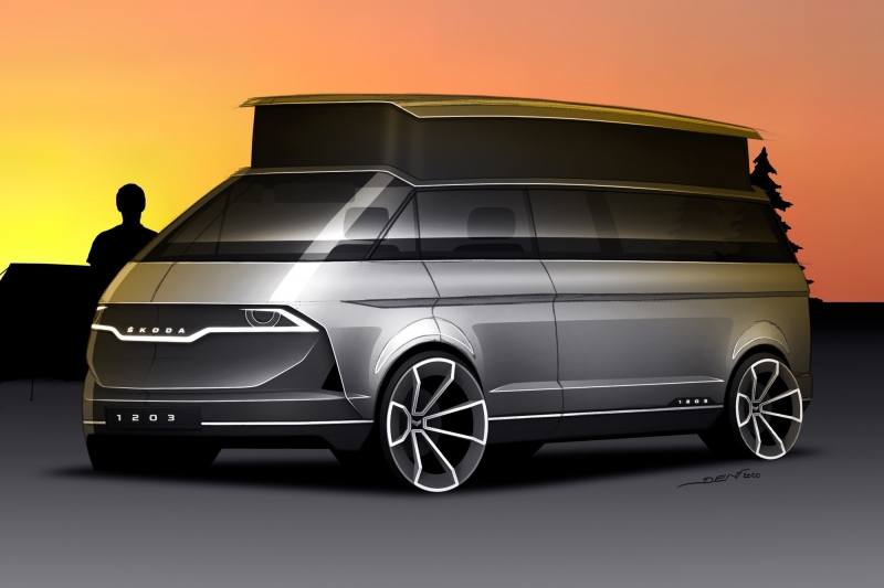 Реинкарнация микроавтобуса Skoda 1203 – будущий «брат» VW ID.7?