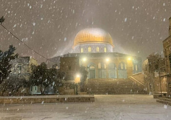 В Иерусалиме выпал снег