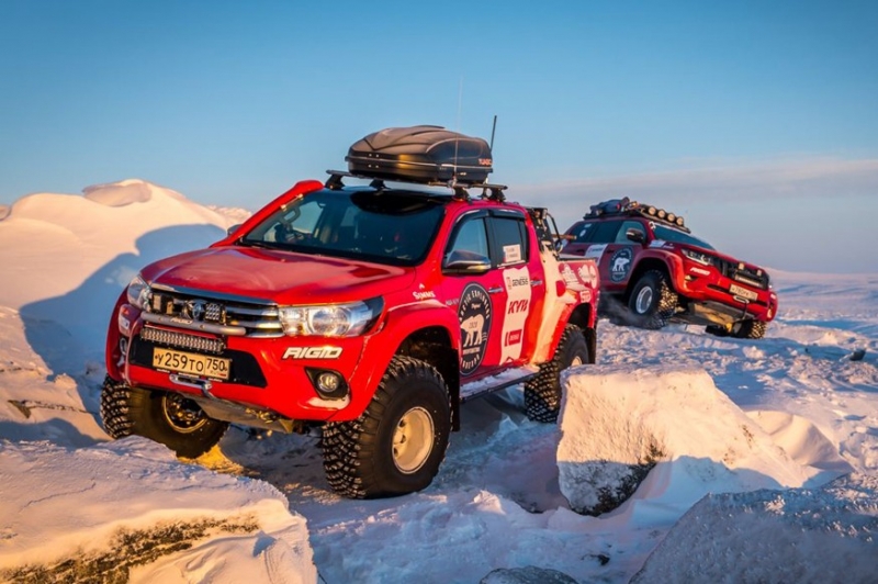 Toyota Hilux и Land Cruiser Prado успешно завершили масштабную «зимнюю» экспедицию