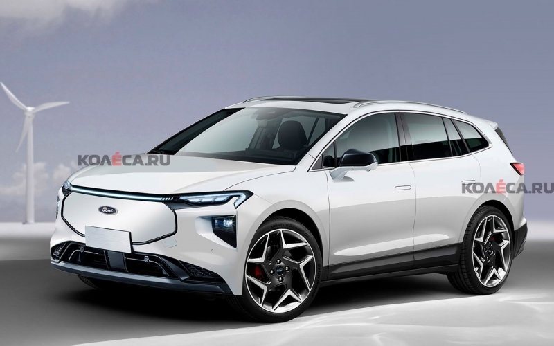 «Младший брат» Mustang Mach-E: первое изображение компактного кроссовера Ford