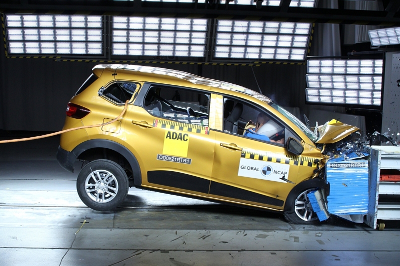 Renault Triber в краш-тесте Global NCAP: лучше, чем Kwid, но всё равно проблемный