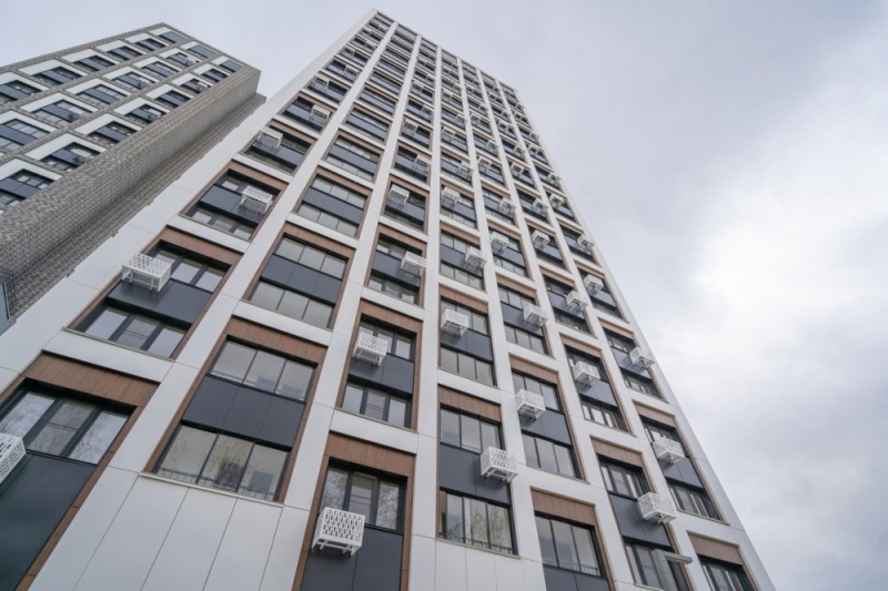 Мэр Москвы осмотрел новостройку по реновации на 258 квартир в районе Солнцево