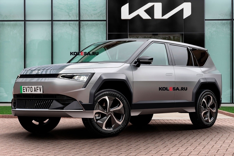 Kia готовит большой кроссовер EV7: первое изображение