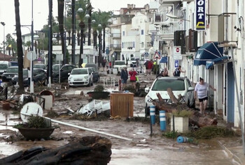 Каталония страдает от наводнений (ВИДЕО)