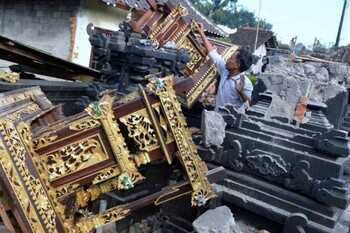 На острове Бали произошло землетрясение 