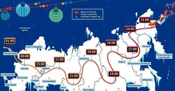 Новый год в России можно встретить 11 раз 