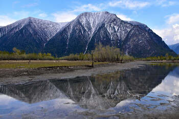 Вертолёт, летевший за туристами, разбился на Алтае