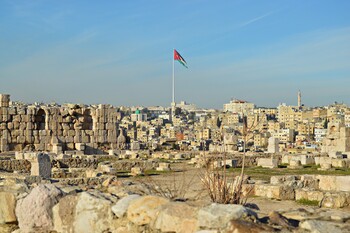 В Иордании выпал снег 