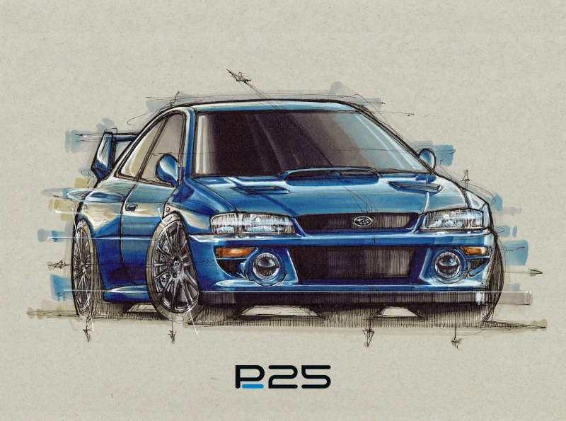 Легендарная Subaru Impreza 22B STi вернётся в виде рестомода Prodrive P25