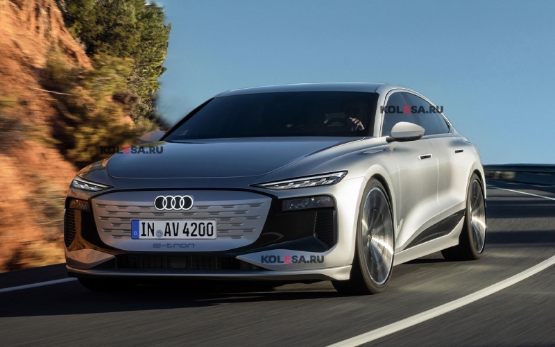 Audi готовит A4 e-tron: новое изображение «зелёного» седана