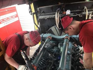 Процесс обслуживания дизель-генераторов