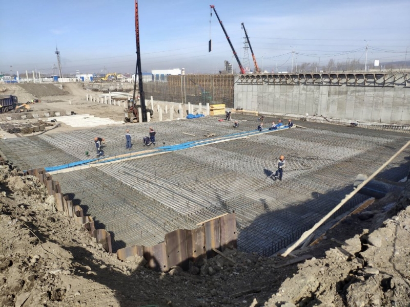 В Иркутске готовность очистных сооружений Правого берега составила 70%