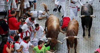 После забега с быками в Испании от ран за день скончались три человека 