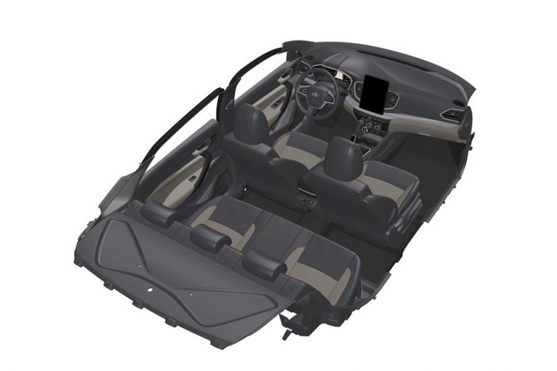 Рассекречен интерьер новой Lada Vesta: два планшета на выбор