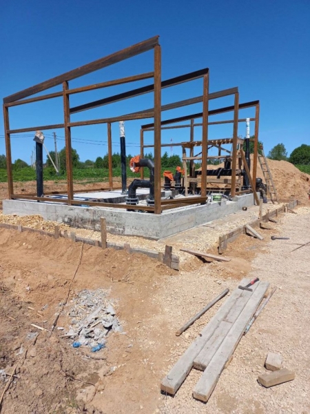 Как в с. Борисово Можайского г.о. продолжается ремонт водозаборного узла