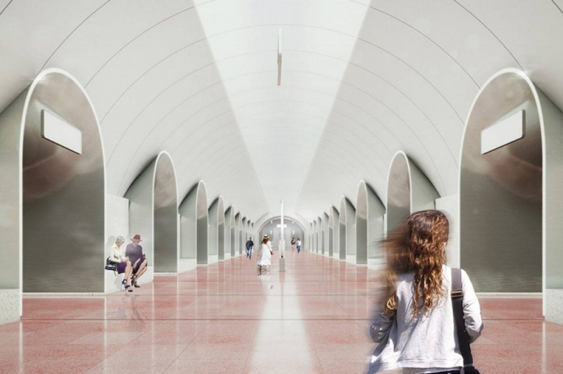 Строящуюся станцию БКЛ «Рижская» подключили к электросетям