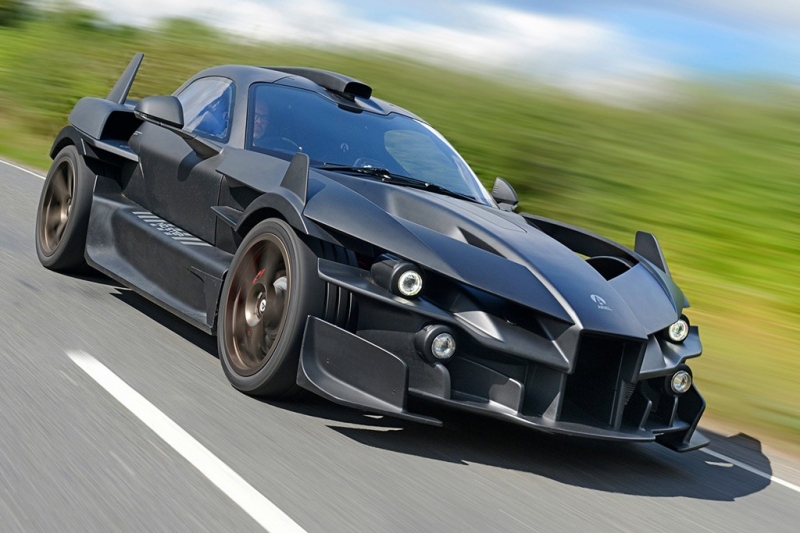 Ariel Hipercar: дизайн в стиле Бэтмена, 4 электромотора, 1196 л.с. плюс газовая турбина