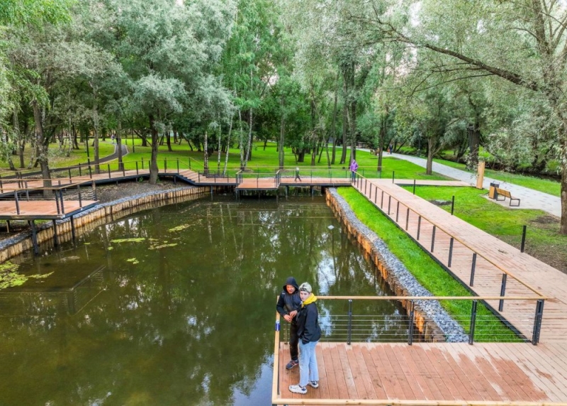 Как проходило благоустройство водоема в будущем «Парке Яуза»