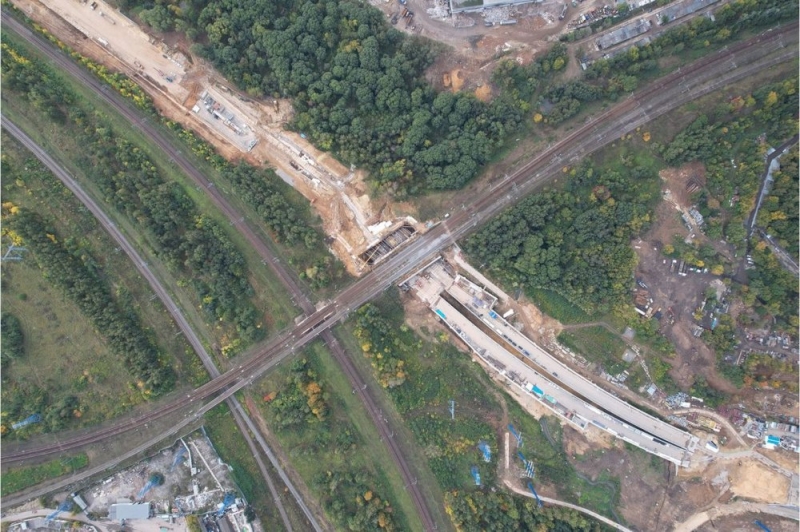 Мэр Москвы осмотрел строящийся участок МСД от Павелецкого направления МЖД до МКАД