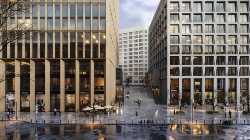 Построено первое здание офисного квартала STONE Towers на «Белорусской»