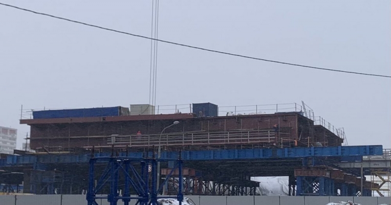 Реконструкция Дмитровского путепровода завершена почти наполовину