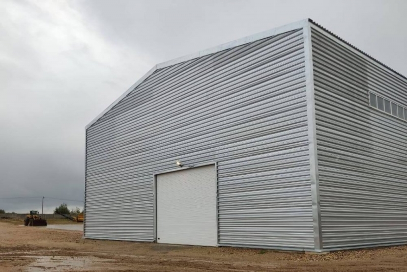 Склад для хранения нерудных материалов построили в районе деревни Мехово