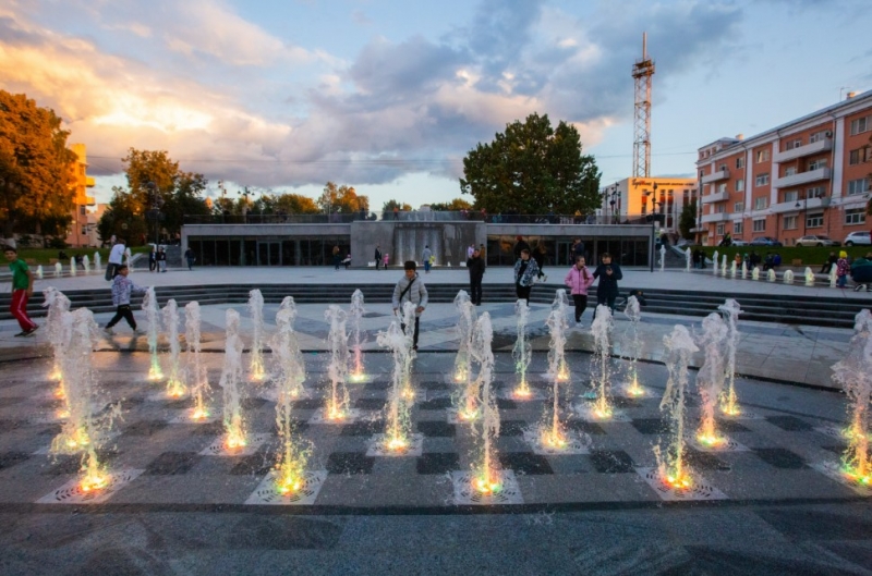 В Ногинске завершилась реконструкция фонтанной площади