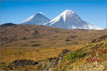 Выживших на Ключевском вулкане туристов эвакуировали вертолётом