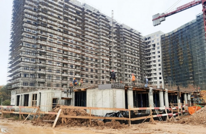 Детский сад в ленинской Развилке готов на четверть