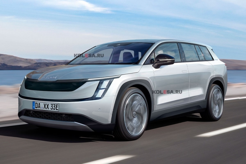 Skoda готовит новый кроссовер размером с Kodiaq: первое изображение