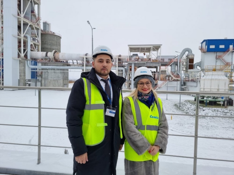 Исполнительный директор НО «СОЮЗЦЕМЕНТ» Дарья Мартынкина посетила цементный завод «Цемикс» в Башкирии