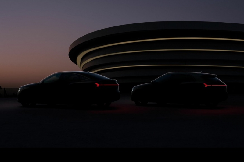 Один тизер для двух новинок: Audi готовит обновлённые Q8 e-tron и Q8 Sportback e-tron