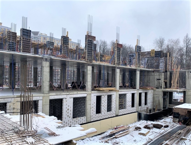 Школа в деревне Зубачево в Сергиево-Посадском округе готова на треть