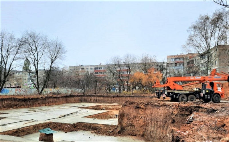 Строители приступили к устройству фундамента детского сада в Подольске