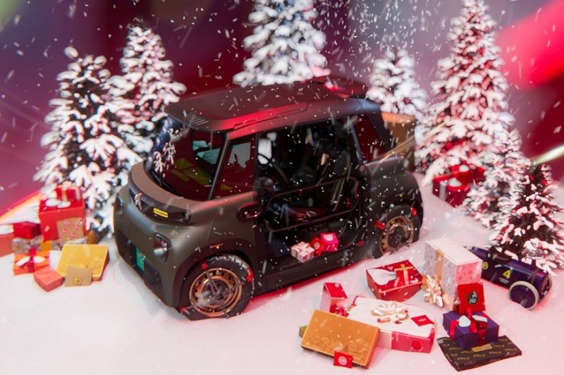 Citroen готовит лимитированную серию My Ami Buggy и дразнит праздничными тизерами