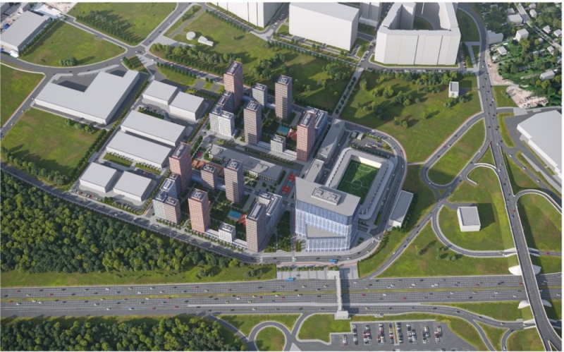 Стадион для регби построят рядом с жильем на пересечении Родниковой улицы с Киевским шоссе