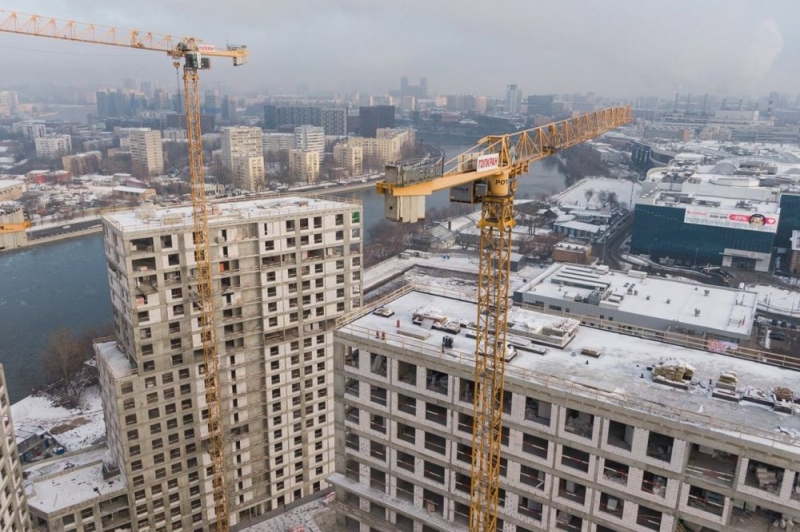 Завершены монолитные работы в ЖК Først на Симоновской набережной
