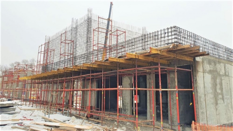 Началось возведение второго этажа ФОКа в Орехово-Зуево