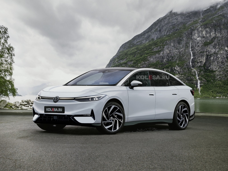 Серийный Volkswagen ID.7: новые изображения