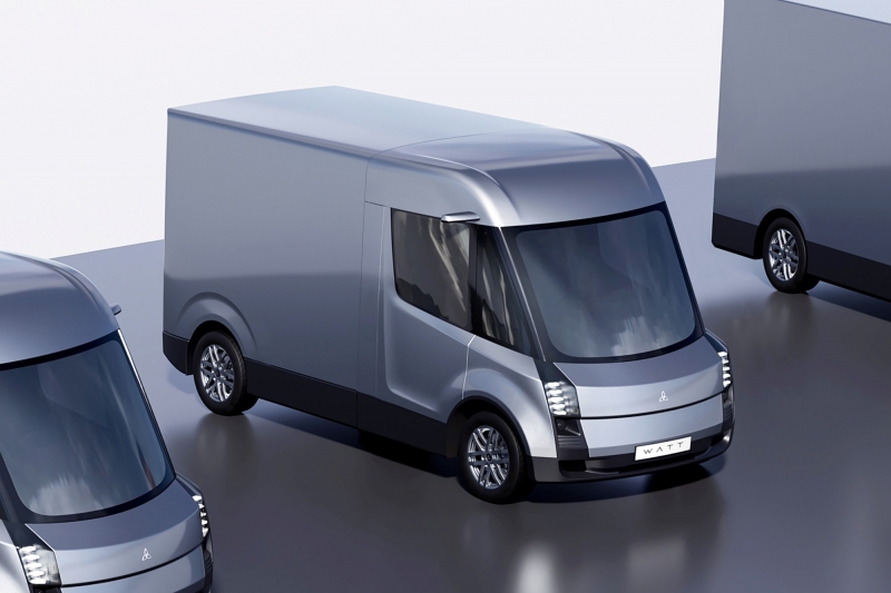 Британский электрический фургон Watt eCV1: платформой от спорткара и водитель по центру