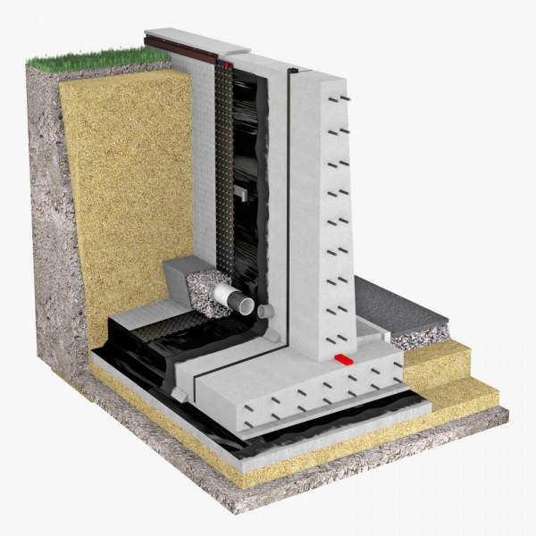 ТЕХНОНИКОЛЬ представляет систему ТН-СТЕНА Подпорная Дренаж для транспортно-дорожного строительства