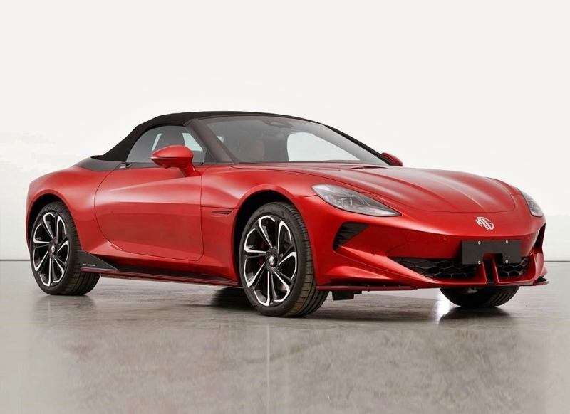 Электрический родстер MG Cyberster: фотографии серийной версии и показатели мощности