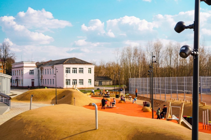 В Клину появилась новая зона отдыха вдоль Демьяновского проезда