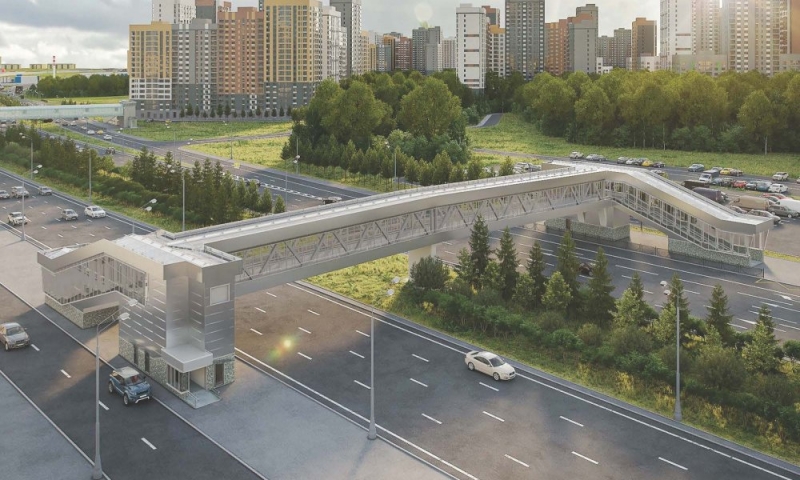 В Новой Москве построят «сияющий» надземный переход