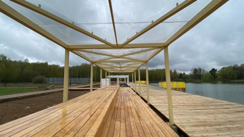 Благоустройство парка «Взлет» в Домодедово выполнено на 85%