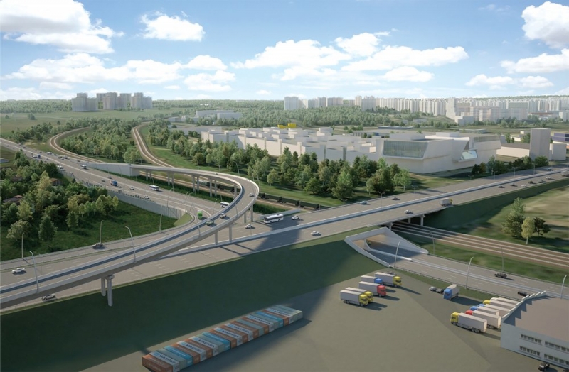 На 50% выполнена надвижка эстакады на МКАД