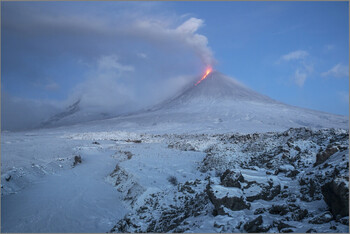 На Камчатке вновь активизировался вулкан Шивелуч
