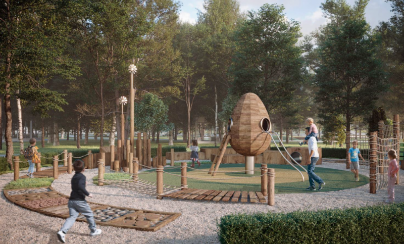 Благоустройство парка Островского в Ступино готово на 60%